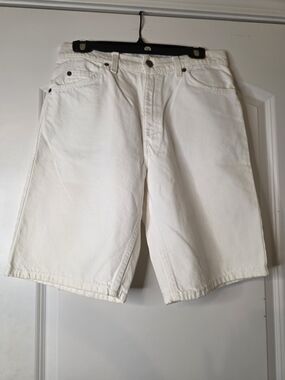 Levi's Men's White Denim Jean Shorts
